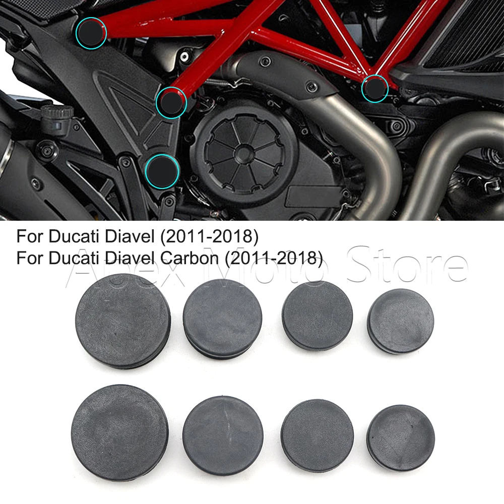 

Motorcycle Frame Hole Cover Caps Frame Hole Protection For Ducati Diavel Carbon Dark Strada 2011-2018 Titanium Cromo AMG Special