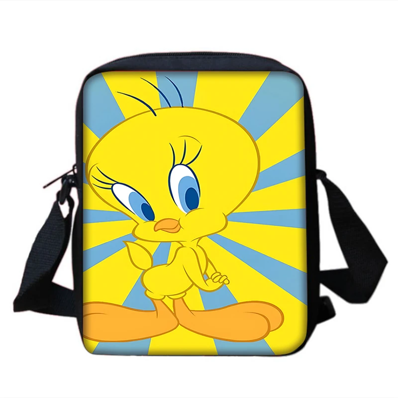 Saco bonito do mensageiro do ombro impresso do pássaro do anime para homens e mulheres, bolsa ocasional, saco de compras, saco do telefone, criança, meninos, meninas