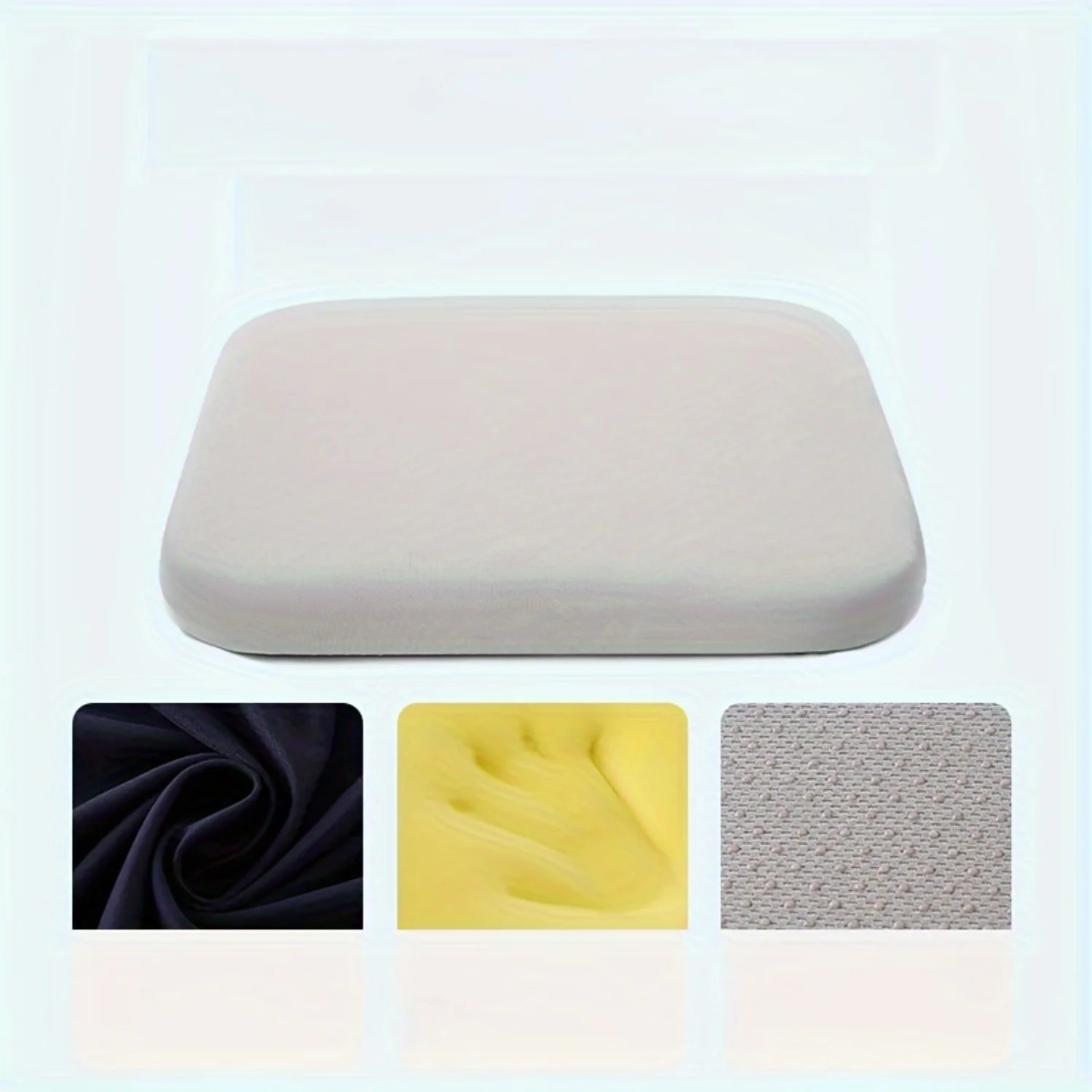 

Ergonomic Memory Foam Seat Cushion for Office, , and Dining Chairs - Polyurethane, Spot-Clean, Comfortable Long-Term Sitting Sup