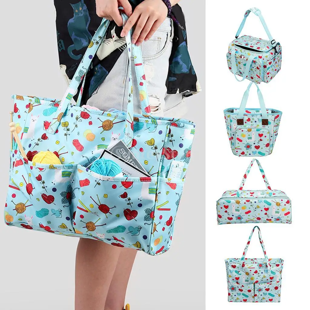 

Knitting Bag, Yarn Storage Bag Practical Bag for Wool, Knitting , Sewing Tools - Knitting Accessories Storage