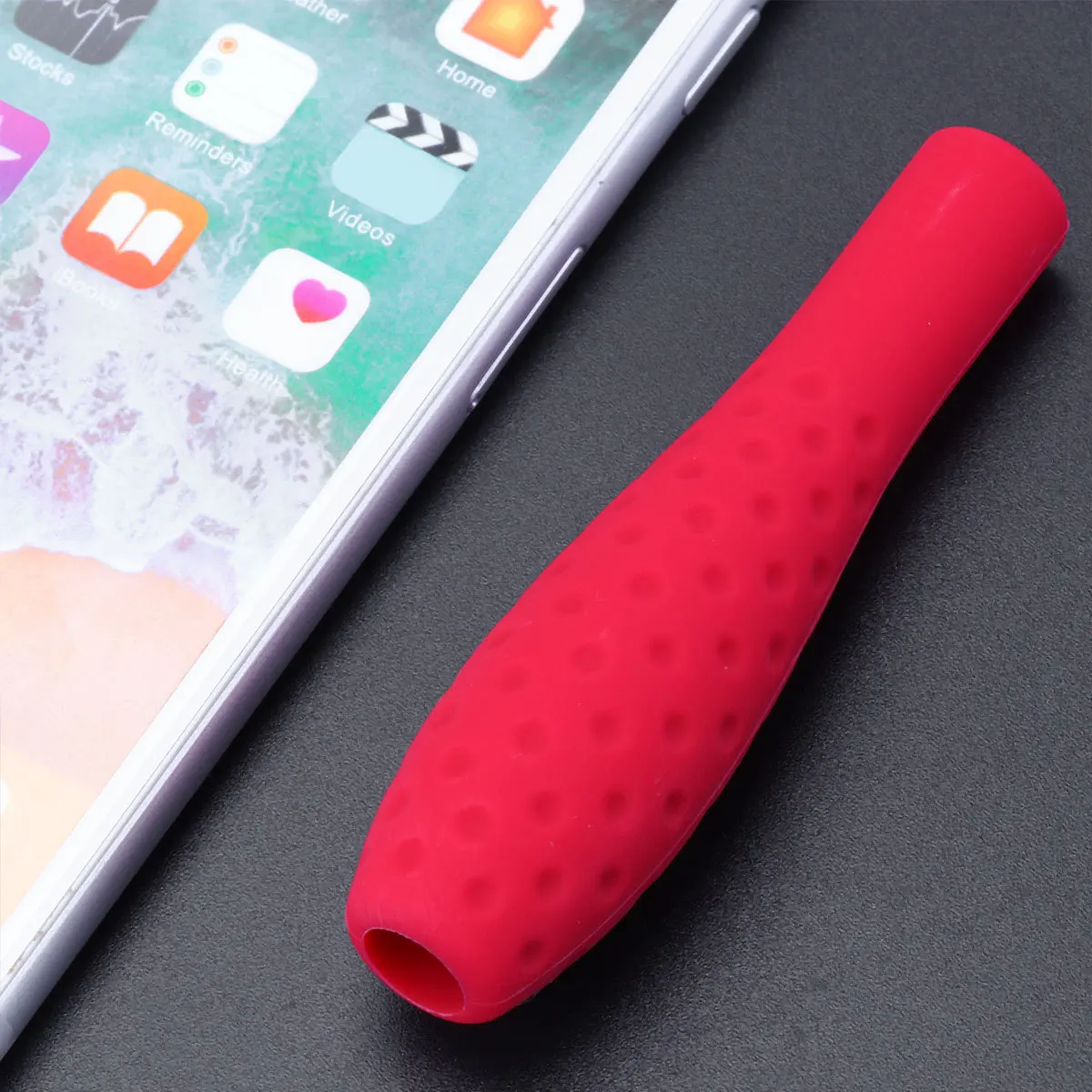 ที่จับสไตลัสซิลิโคนสีดำ น้ำหนักเบา ป้องกันรอยขีดข่วน กันฝุ่น กันกระแทก สำหรับดินสอ