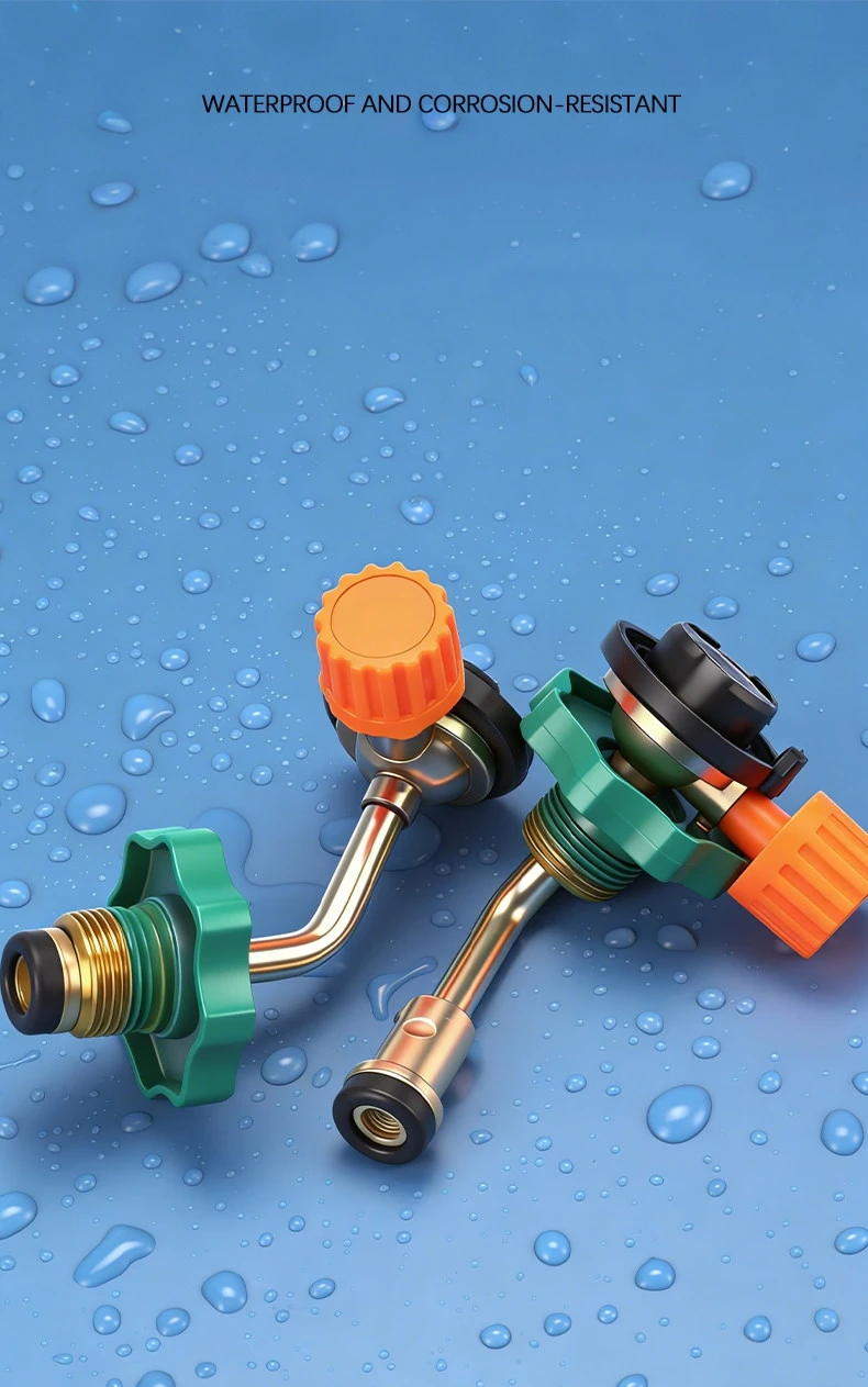 Gasflaschen-Fülladapter mit Steuerventil, tragbarer Ventiladapter zum Nachfüllen von Gasflaschen für Wandern und Camping – Detail 7