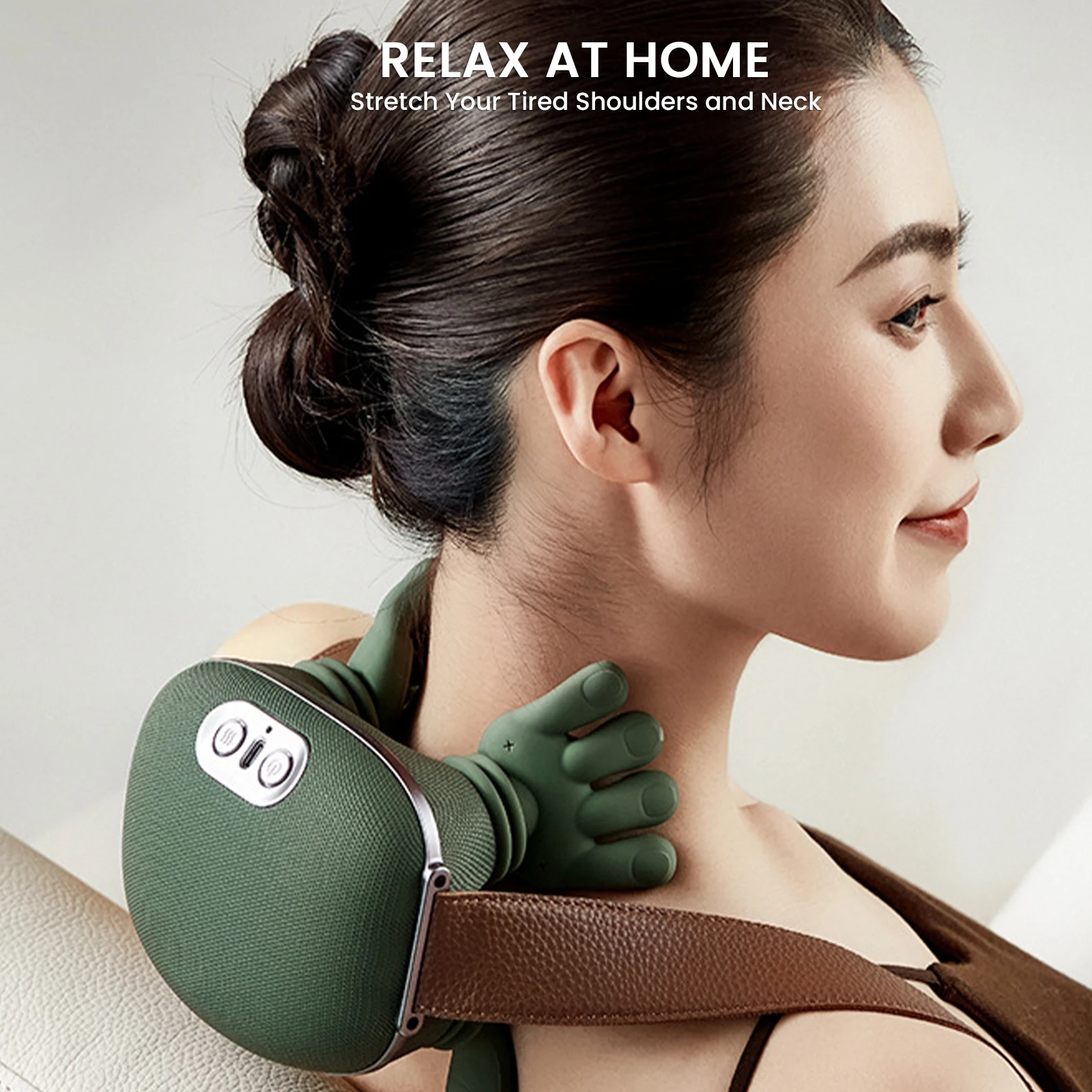 

Neck Shoulder Massager Deep Tissue Shiatsu Cervical Massager Rechargeable Electric Massager Hot Compress Cervical Spine Machine