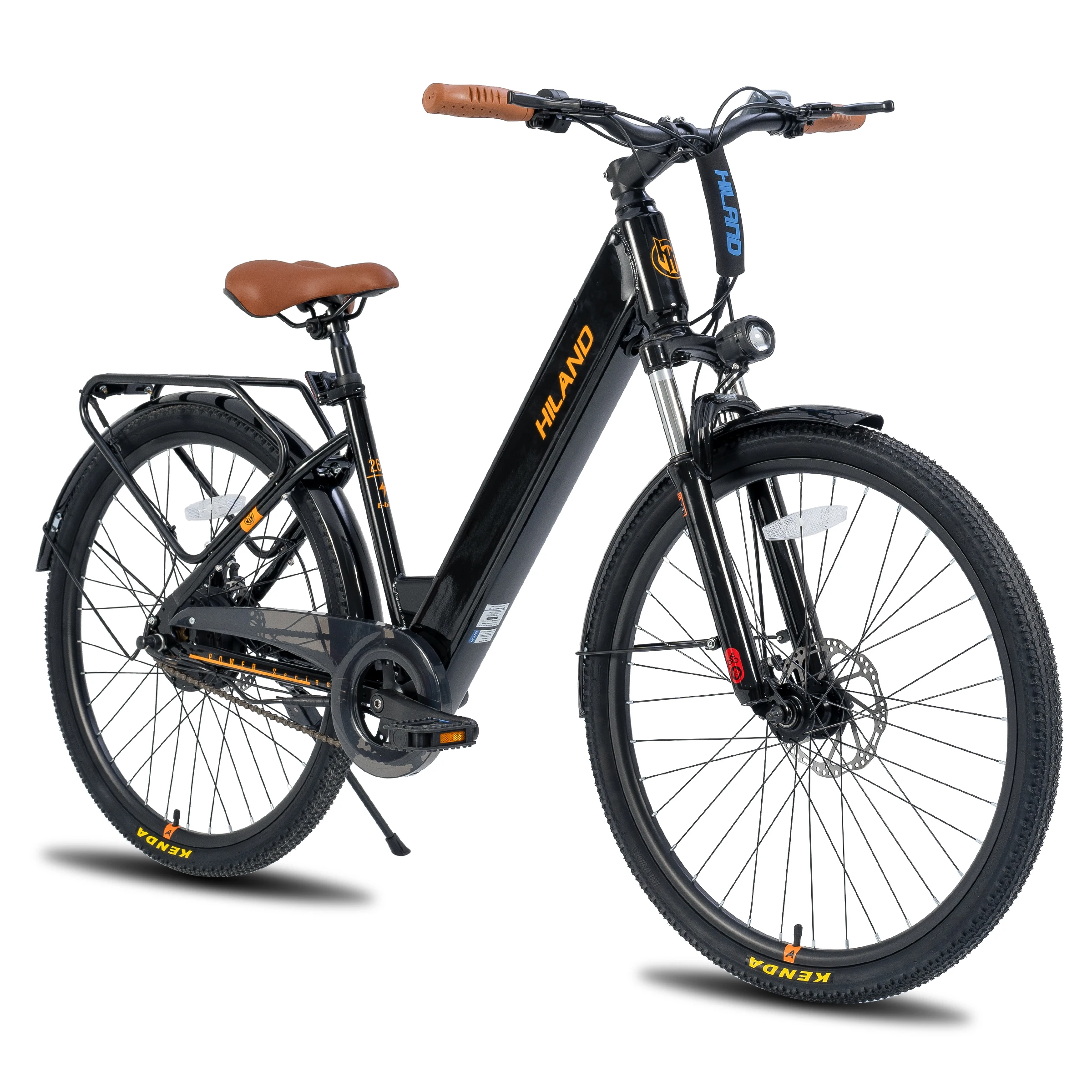 HH HILAND potente bici da pendolare urbana elettrica, grandi ruote da 28 ", lunghe distanze