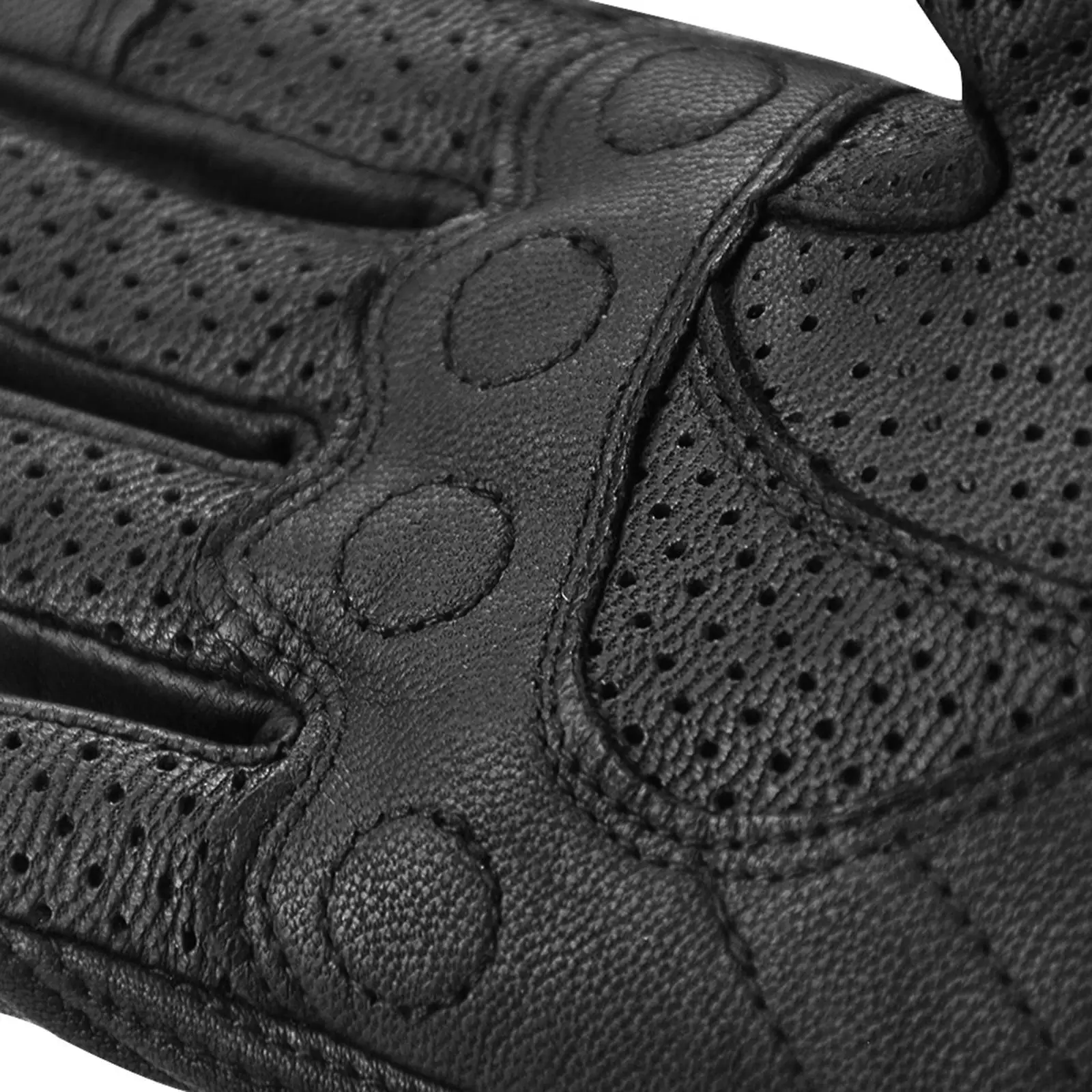 

Goatskin Leather Fingerless Motorcycle Gloves Non-slip Protective Category with Touchscreen for Biking and Outdoor Adventure