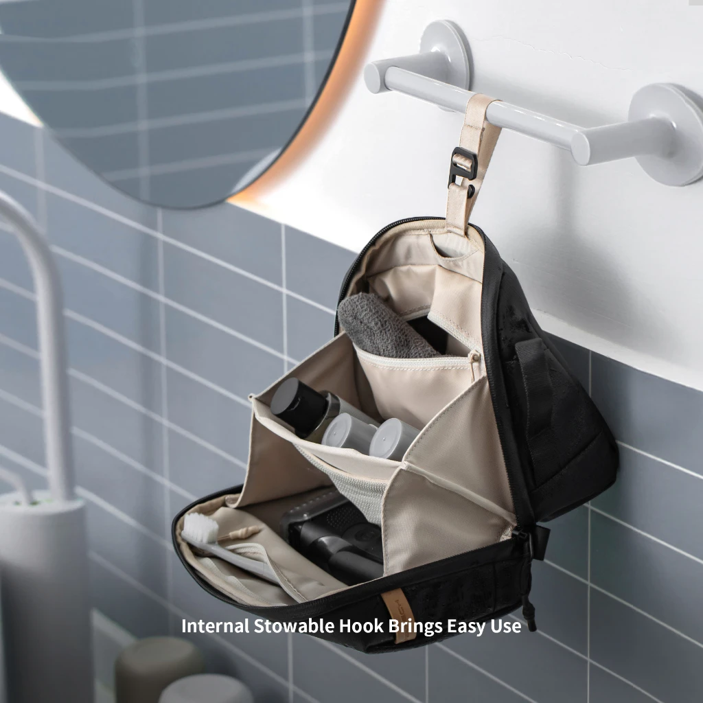 PGYTECH 워시 파우치 남성용 세면 용품 가방, 방수 Dopp 키트 세면 용품 및 화장품 용 여행 메이크업 가방 주최자