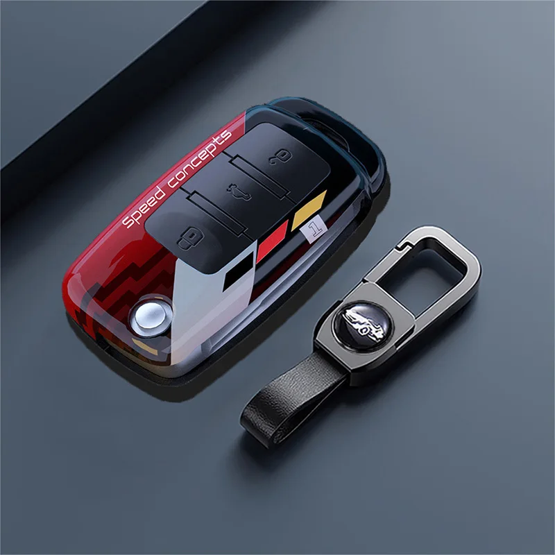 Funda de llave de coche ABS de 3 botones para Volkswagen VW Polo Golf Passat Tiguan Beetle Caddy T5 Up Eos Skoda Octavia Seat Leon Altea