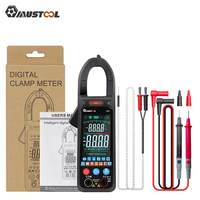 MUSTOOL-C21 Clamp Meter Digital Multimeter Current 6000 Counts Ammeter Voltage Tester Car Amp Hz Capacitance NCV Ohm Test DC/AC