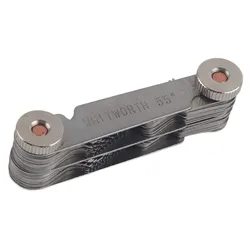 52Pcs Stainless Thread Plug Gage 60 and 55 Degree Screw Pitch Measuring Tool (Metric&Imper)