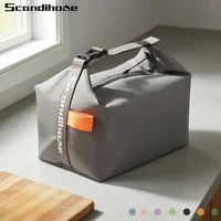 Bolsa de almuerzo aislada, paquete Bento aislante, bolsa de arroz de papel de aluminio, paquete de comida, paquete de hielo, bolso portátil para almacenamiento de alimentos para Picnic y cena