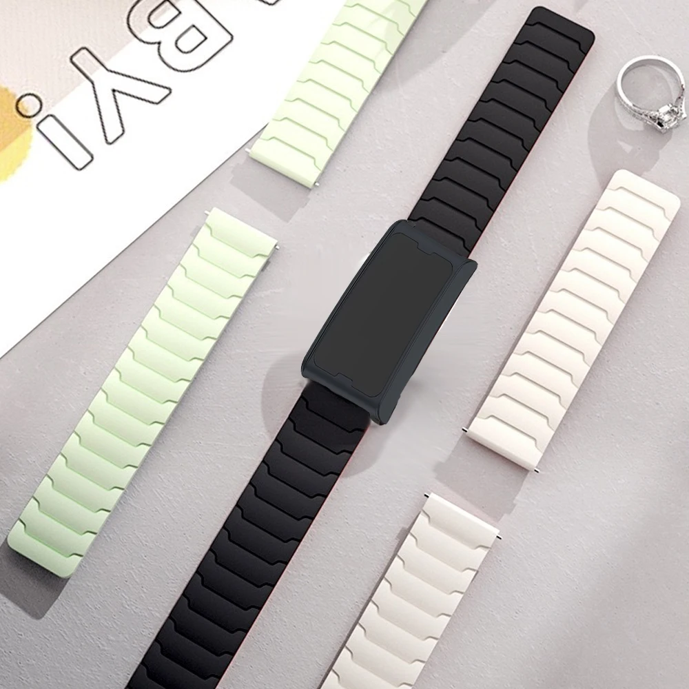 Magnetic Silicone Strap For Amazfit Helio Strap Sport Replacement 22mm Wristband For Amazfit Helio Bracelet Correa Accessories image 2