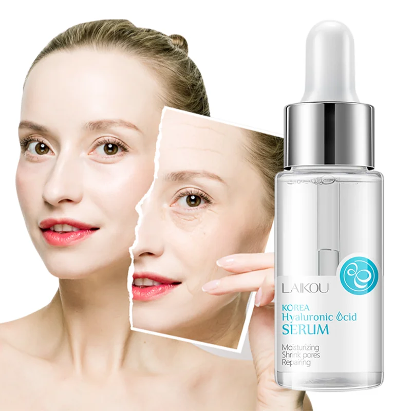 

LAIKOU Anti Aging Face Serum Hyaluronic Acid Removes Wrinkles Whitening Moisturizing Spots Firming Shrink Pores Skin Care