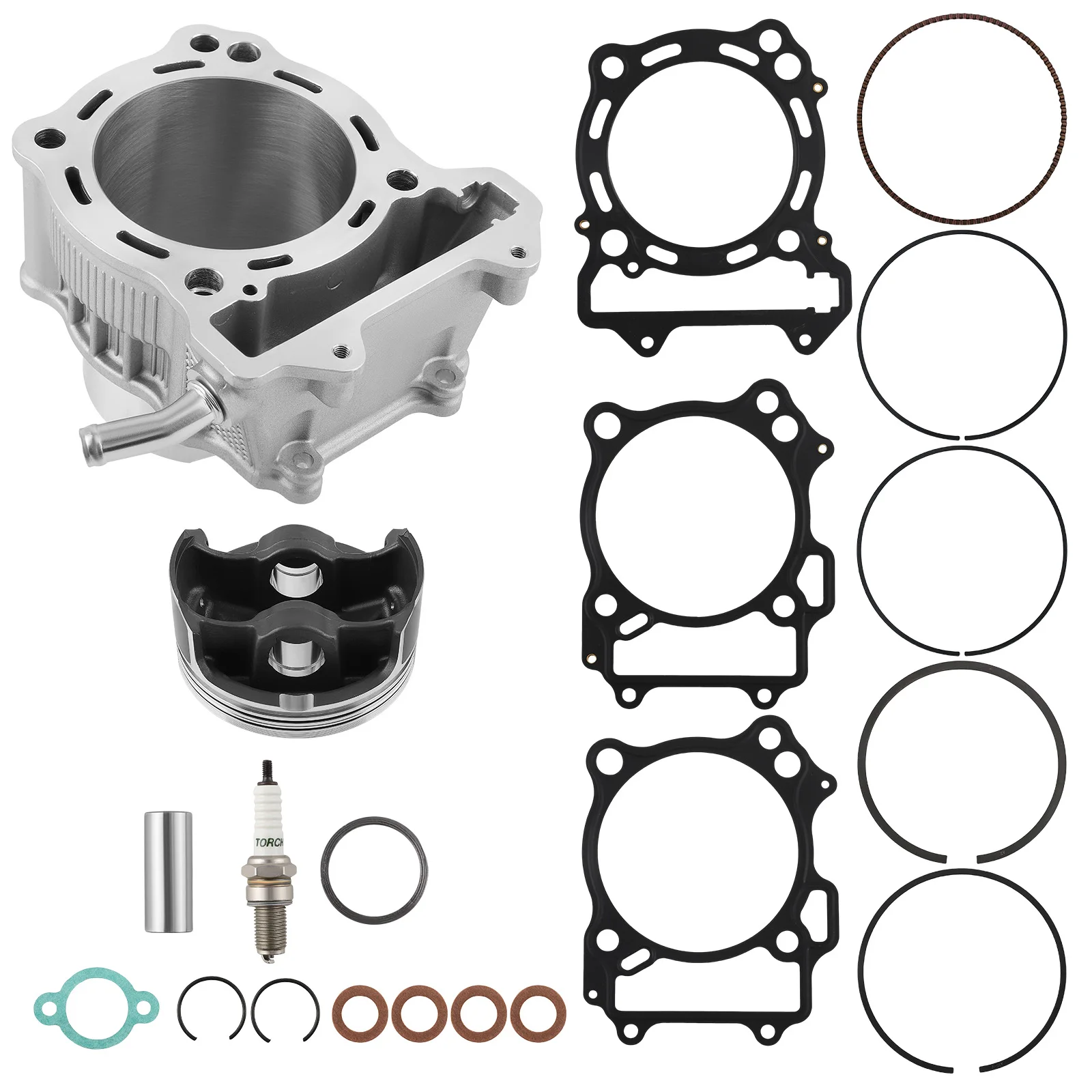 94mm 435cc Big Bore Cylinder Piston Gasket Kit for Kawasaki KFX400 2003-2005