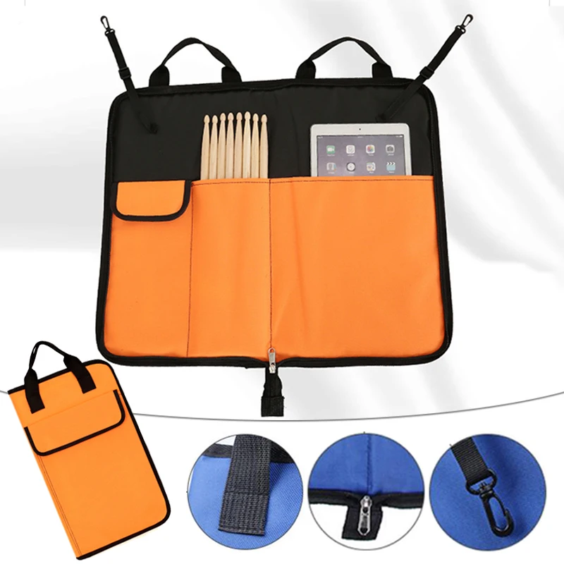 Drum Stick Bag Portable Padded Drumstick Bag Thickened Waterproof Percussion Instruments Handbags Instrument Parts Crossbody Bag