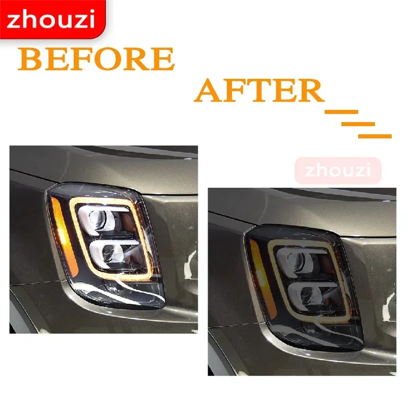 For Kia Rio Stinger Sportage Sorento Optima K5 Telluride Car Headlight Tint Black Protective Film Transparent Sticker Accessorie