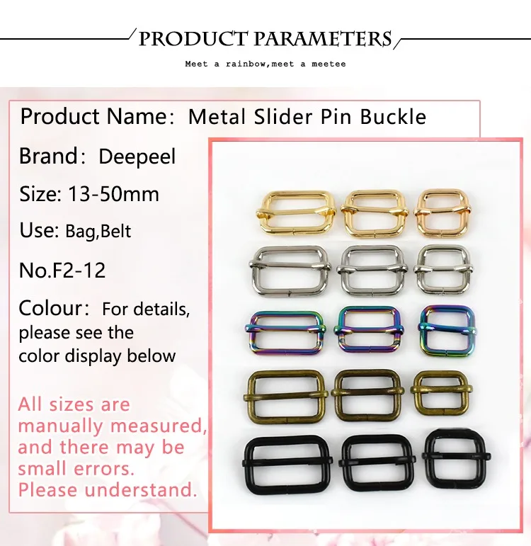 10Pcs 13-50mm Metal Tri Glide Slider Buckles Webbing Strap Adjuster for Backpack Luggage Belt Connect Clasp Hardware Accessories