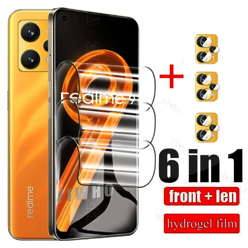 Hydrogel Film For Oppo Realme 9 RMX3521 Safety Camera lens Film For Realme8 8Pro 8i Screen Soft Protective Films Clear Not Glass