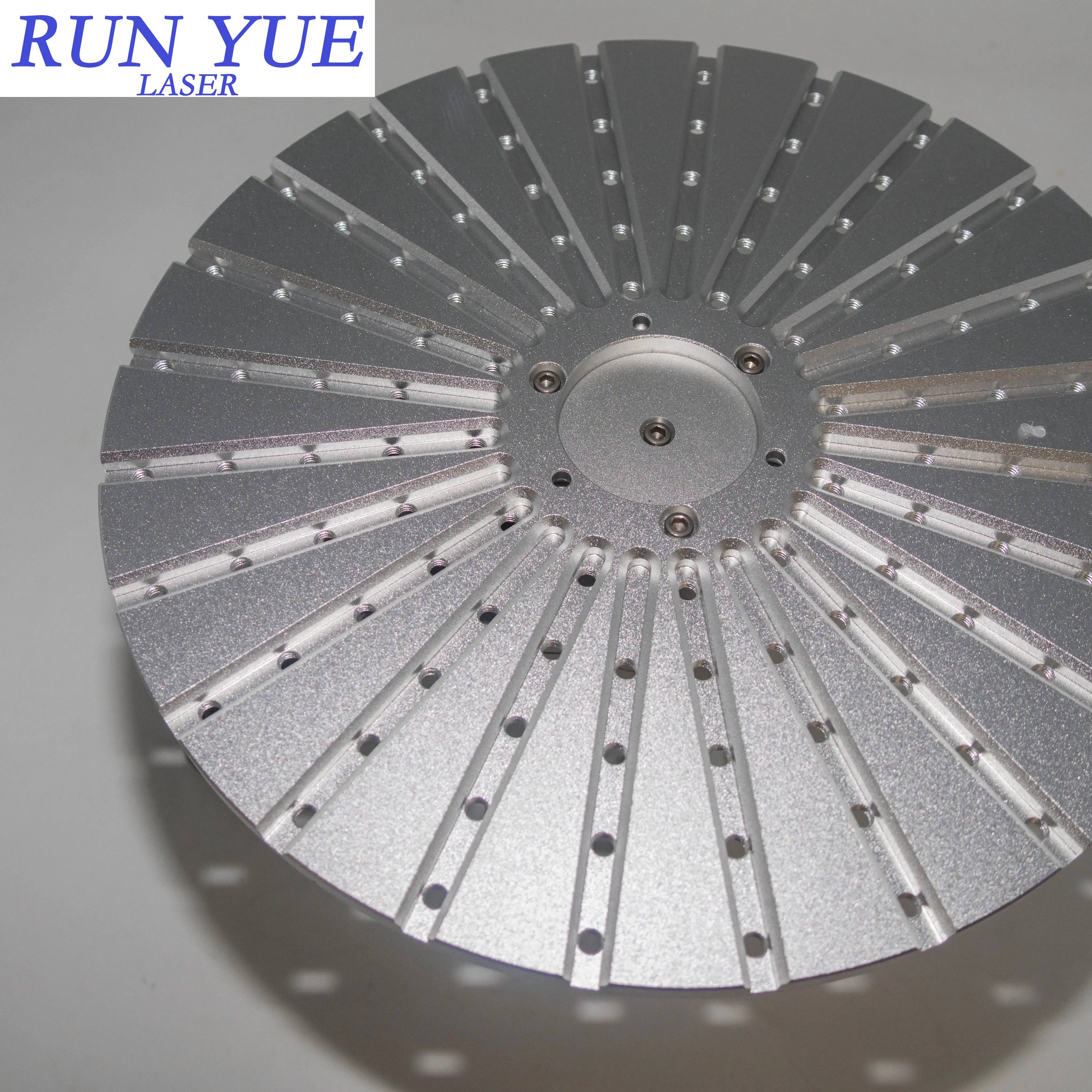 Поворотный блок Run Yue D300, диаметр 300 мм, поворотный стол с 24 слотами для ручек, подходит для волоконной лазерной маркировочной машины, идеально подходит для ручки «сделай сам»