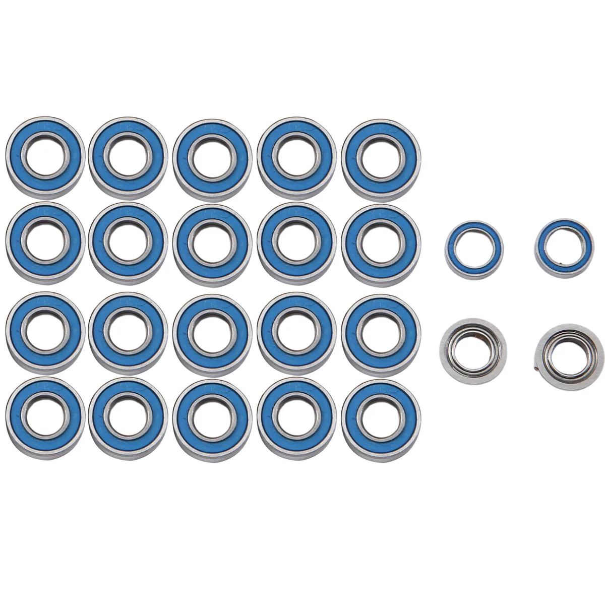 Efficient 24Pcs Sealed Bearing Kit for Tamiya MF-01X MF01X RC Car Upgrade Parts Accessories