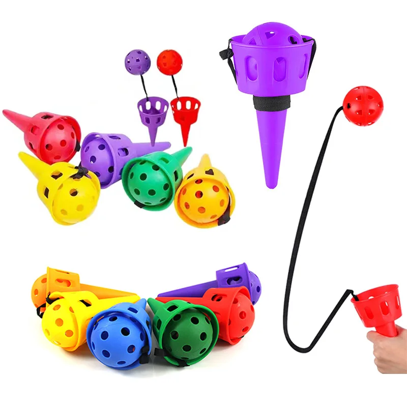 Kid Pop Catch Cup Ball Game Catching Ball Outdoor Indoor Sports Social Balance Sensory Motor Skills Fun Hand Eye Coordination