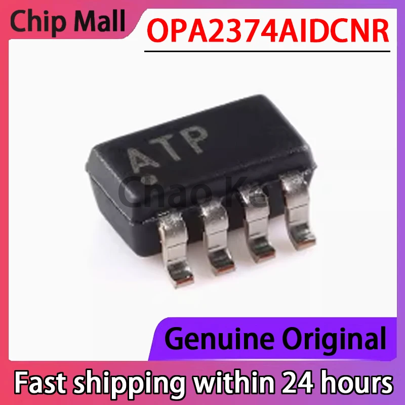 1PCS New  OPA2374AIDCNR Screen Printed ATP SOT23-8 Original Dual Operational Amplifier Chip