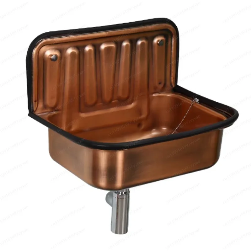 Europäisches Waschbecken Retro Bronze-Beschichtung Nostalgisches Hängewaschbecken Badezimmer-Waschbecken Modellraum-Waschbecken Küche Balkon