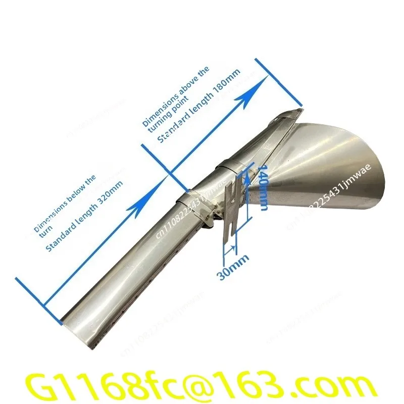 Automatic Vertical 3 Side Seal Bag Making Machine Parts, Stainless Steel Forming Collar Former with Back Material Feeder