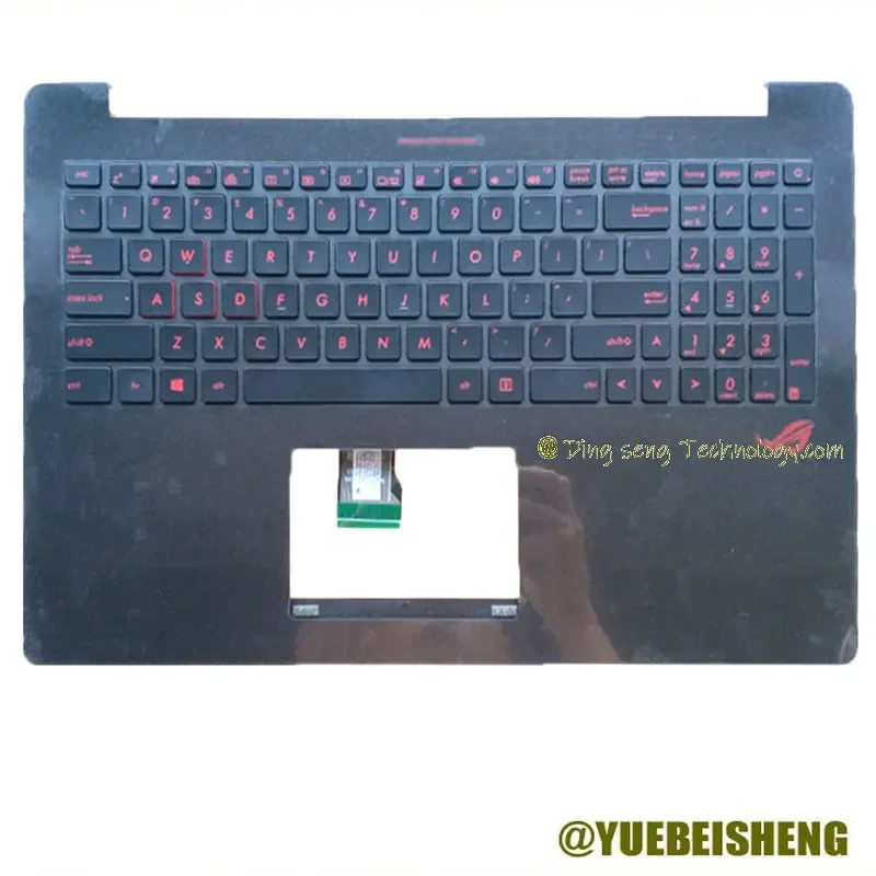 

YUEBEISHENG New for ASUS ROG G501JW N501 N501JM UX501VM UX501JW palmrest US keyboard upper cover Backlight,Black