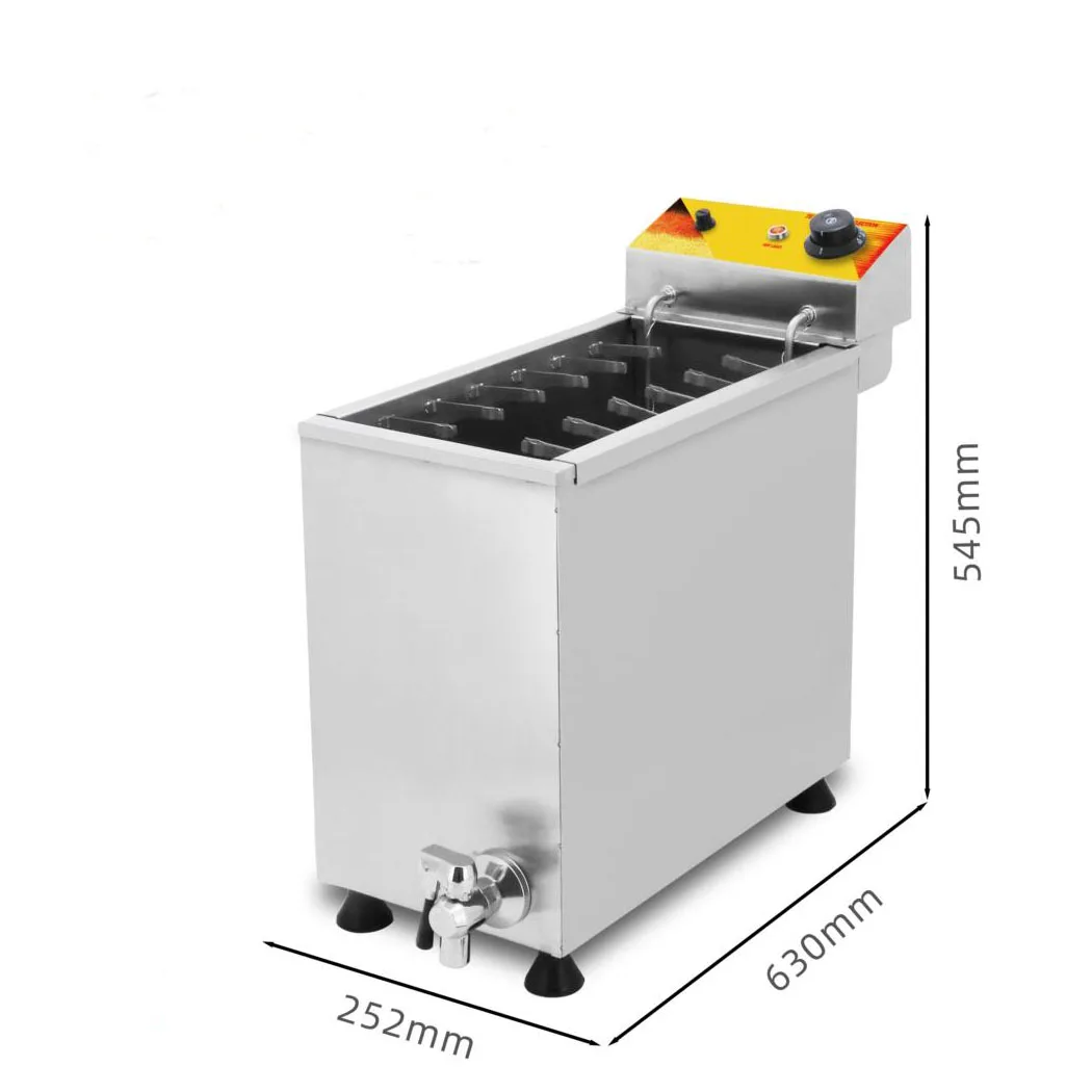 Commercial Automatic 25L Large Capacity Cheese Hot Dog Sticks Fryer Electric Deep Korean Corn Dog Fryer Machine Snack Machine