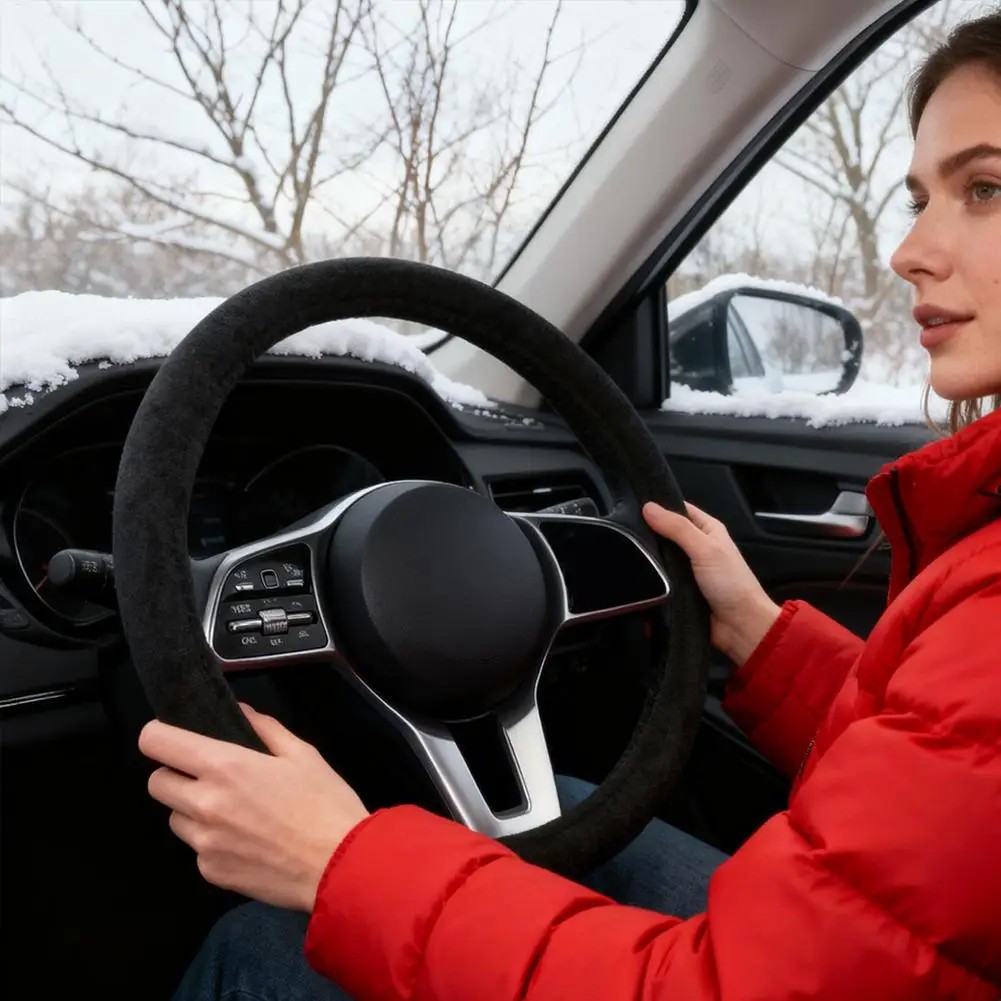 

Колесо автомобиля с подогревом, холодная зима, согревающий чехол для рук, руль автомобиля, для седана, грузовиков, минивэнов, ежедневных поездок на работу