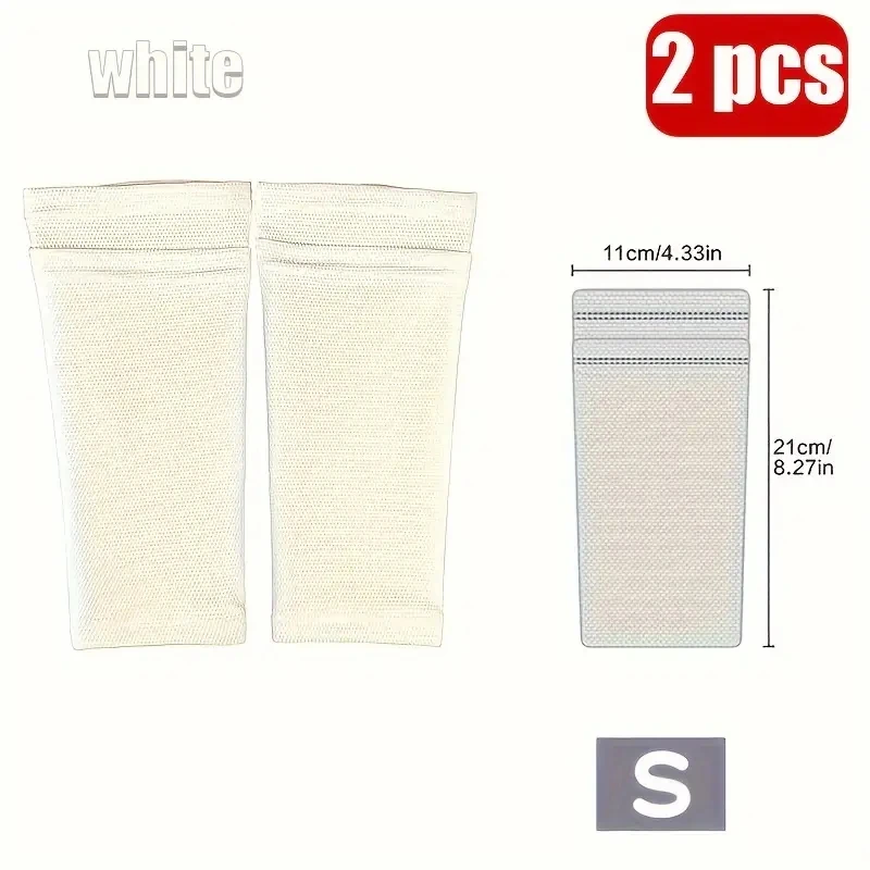 2 Stück Fußball-Schienbeinschoner mit Tasche, Kompressions-Wadenstulpen für Fußball, Sportliche Schienbeinschoner-Socken – Detail 1