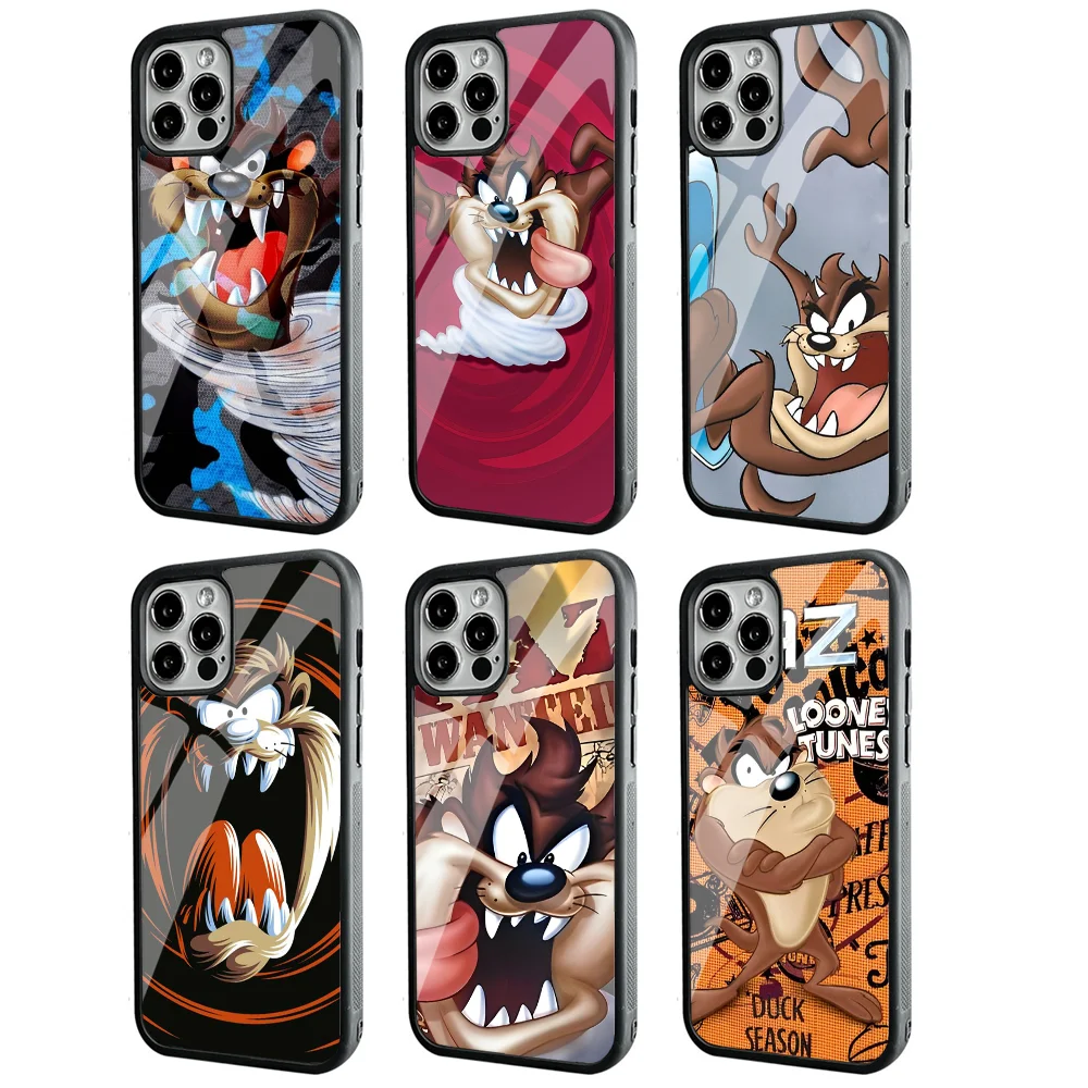 1PC-Tasmanian-Devil-Taz- Phone Case Strong Magnetic For IPhone 15 14 13 Pro Max 11 12 Mini Alex Mirror For Magsafe