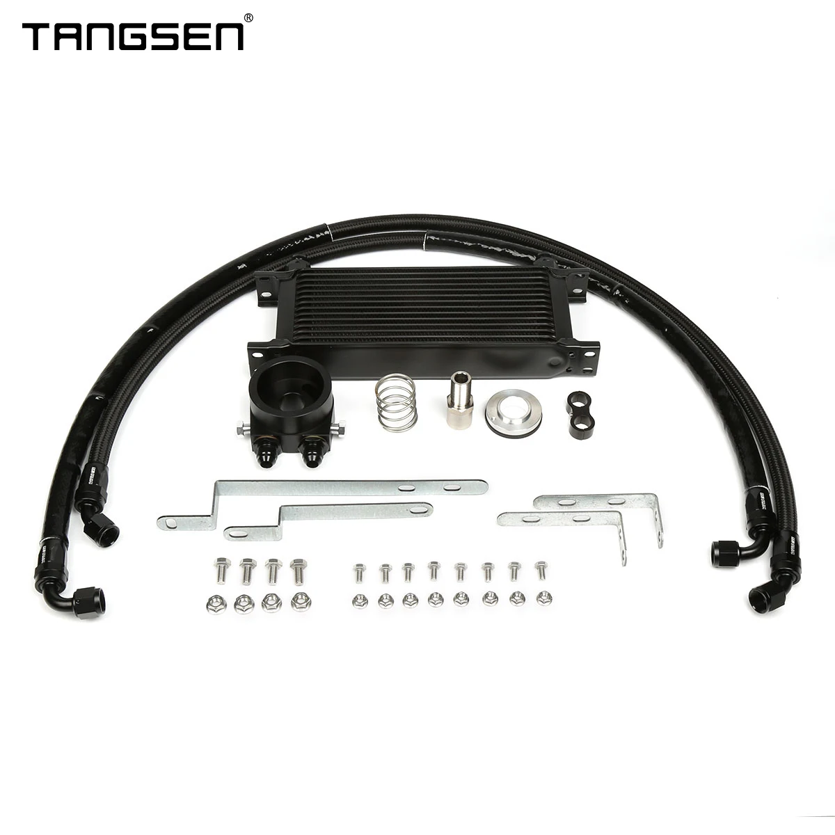 Oil Cooler Kit AN8 For VAG Golf MK5 MK6 1.6L 1.4T Engine EA111 Volkswagen Audi A3 Oil Filter Sandwich Adapter