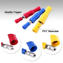10/100PCS Bullet Electrical Wire Connectors For Cable Quick Splice Or Motorcycle And Automotive Wiring Insulated Crimp Terminals