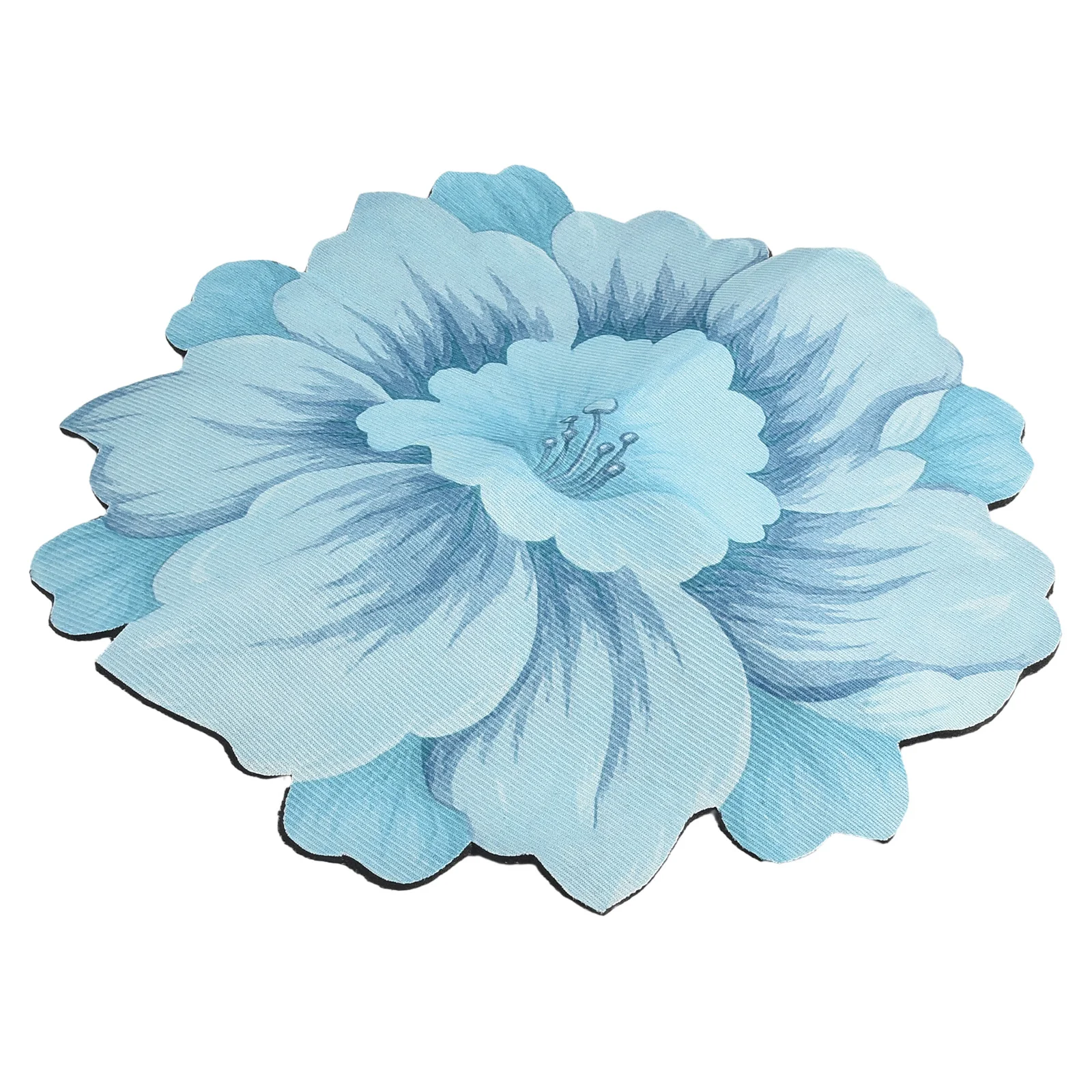 Ultra Absorbent Flower Carpet with Chinese Style Lotus Design Perfect for Bedside Cloakrooms to Enhance Ambience!