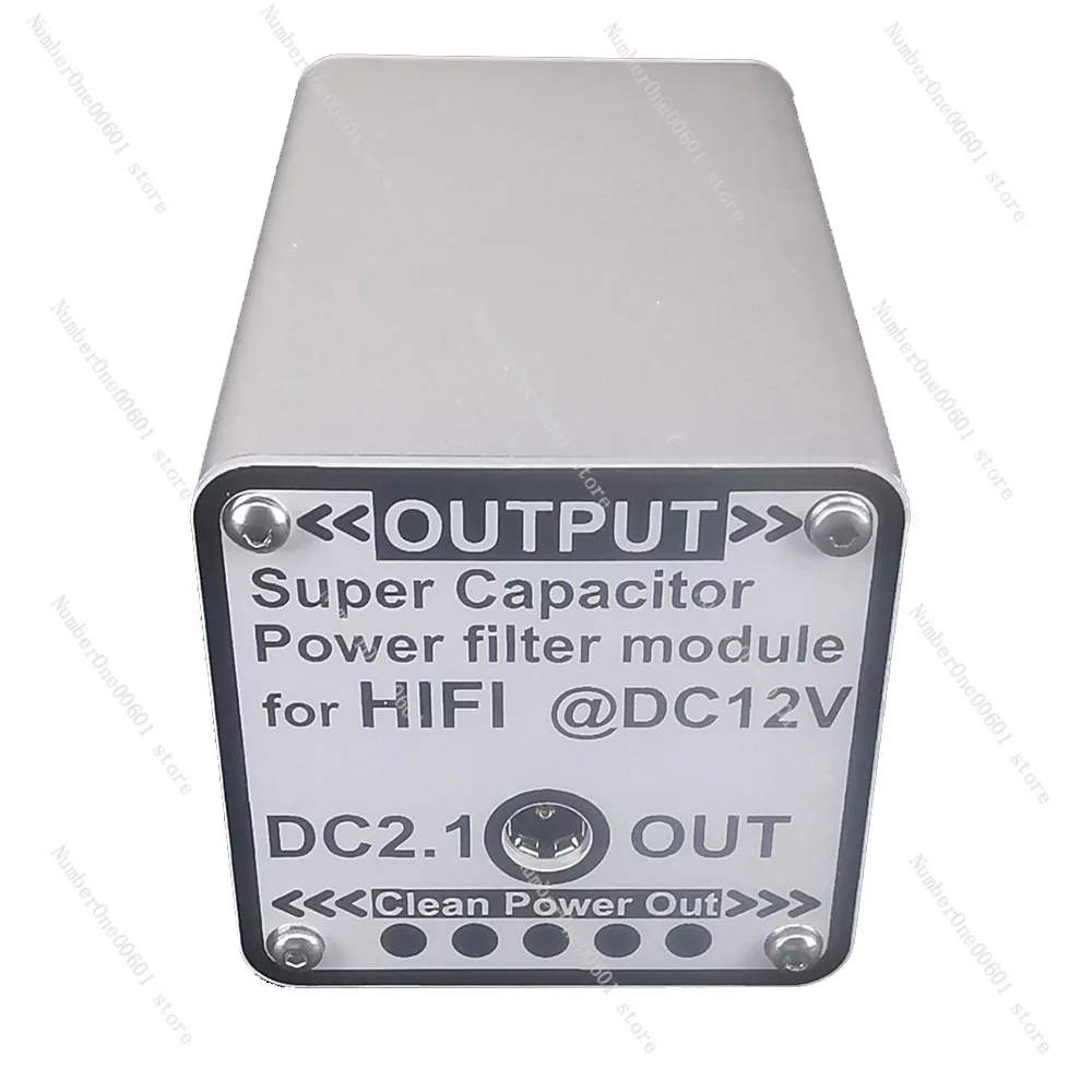 For 12V Super Capacitor Power Filter DC2.1 Input and Output for Audio Video Equipment