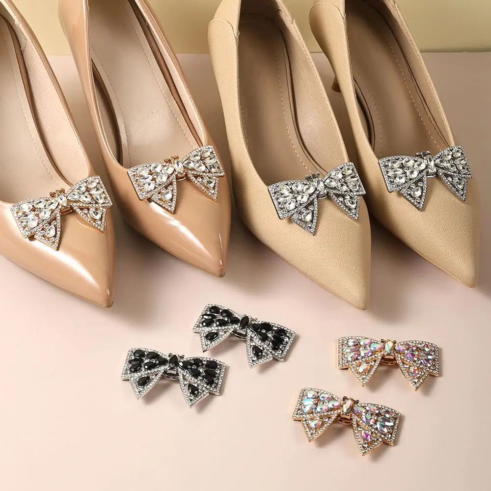

Shoe Buckle Shiny Shoe Clips Bridal Shoes Clamp Small Accessory Useful Shoe Supplies Pearl Rhinestone Items Charms For Crocs