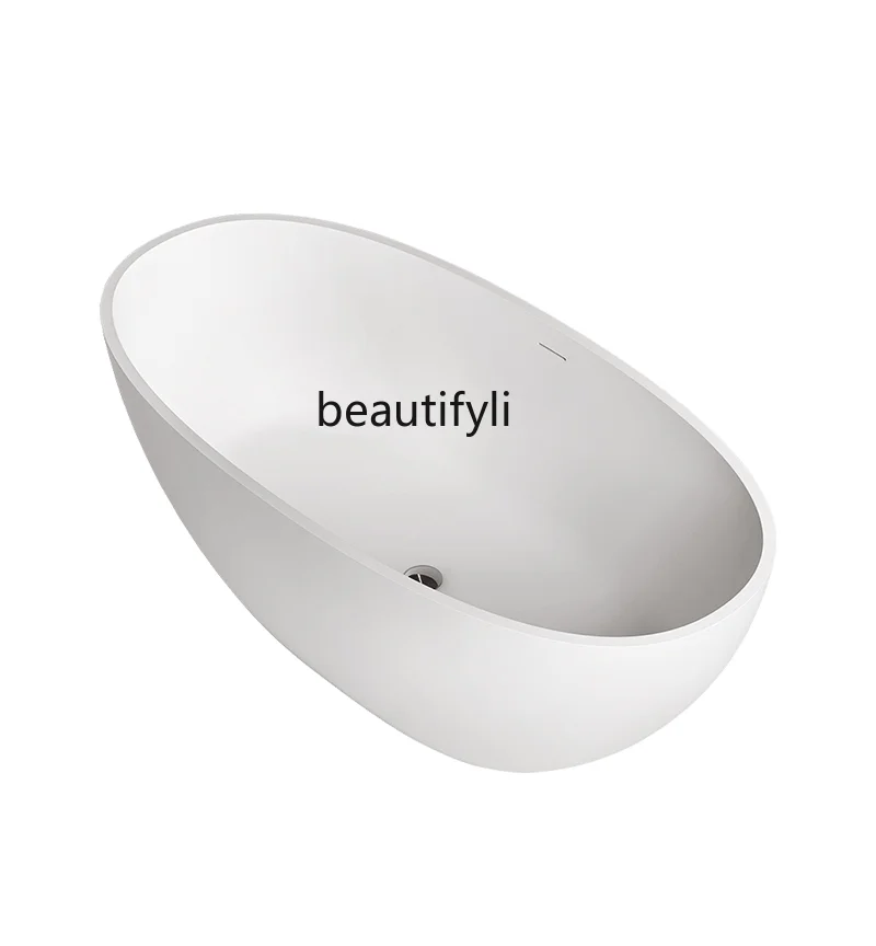 

Polymer artificial stone bathtub Household independent bathtub Small apartment bath tub