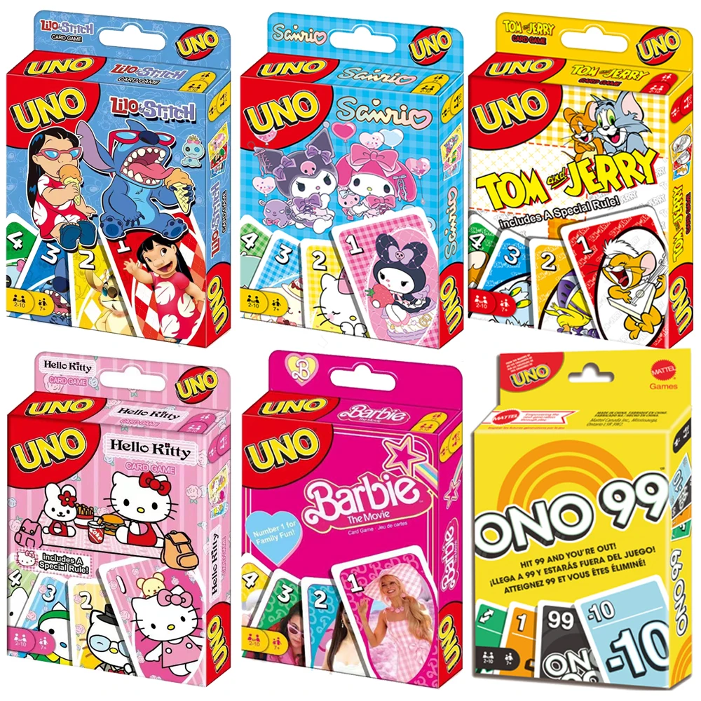 UNO Sanrio Matching Card Game Anime Cartoon Hello Kitty Multiplayer Family Party Boardgame Funny Friends Entertainment Poker