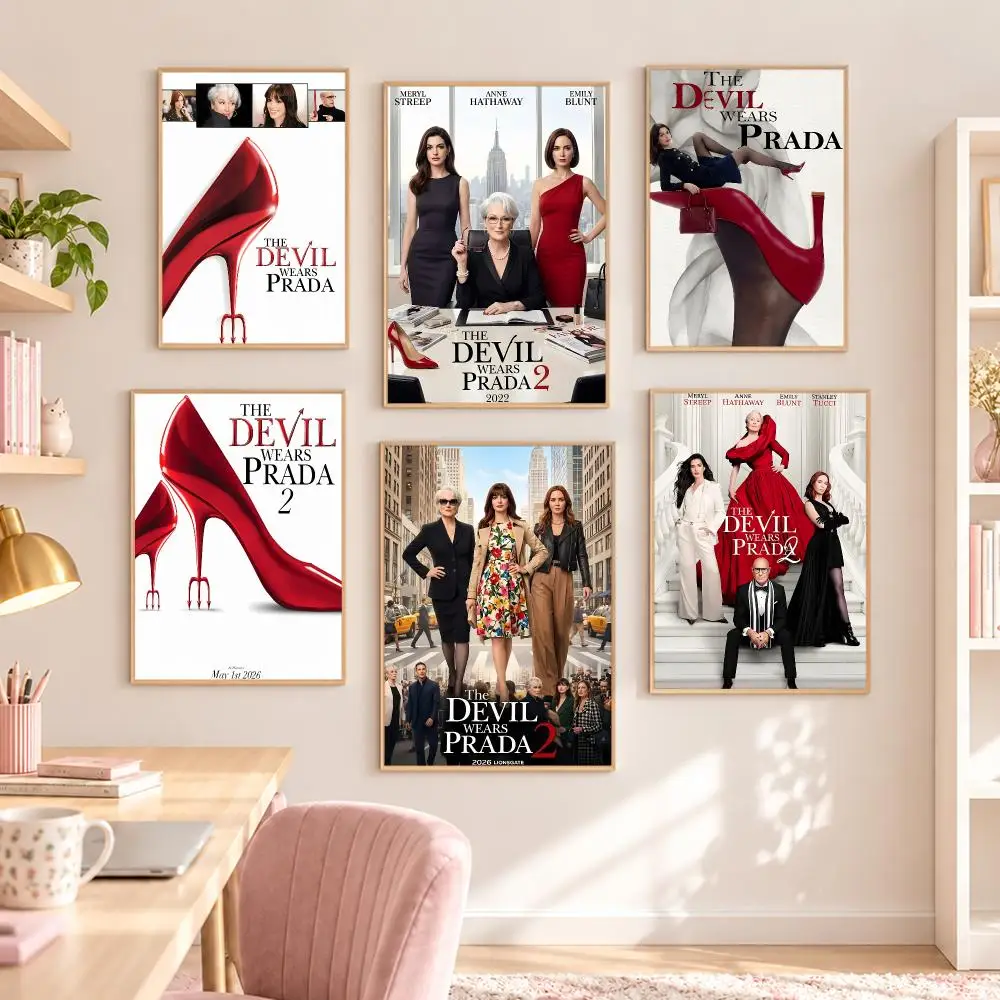 The Devil Wears Prada Poster Self-adhesive Waterproof Paper Sticker Coffee House Bar Room Wall Decor