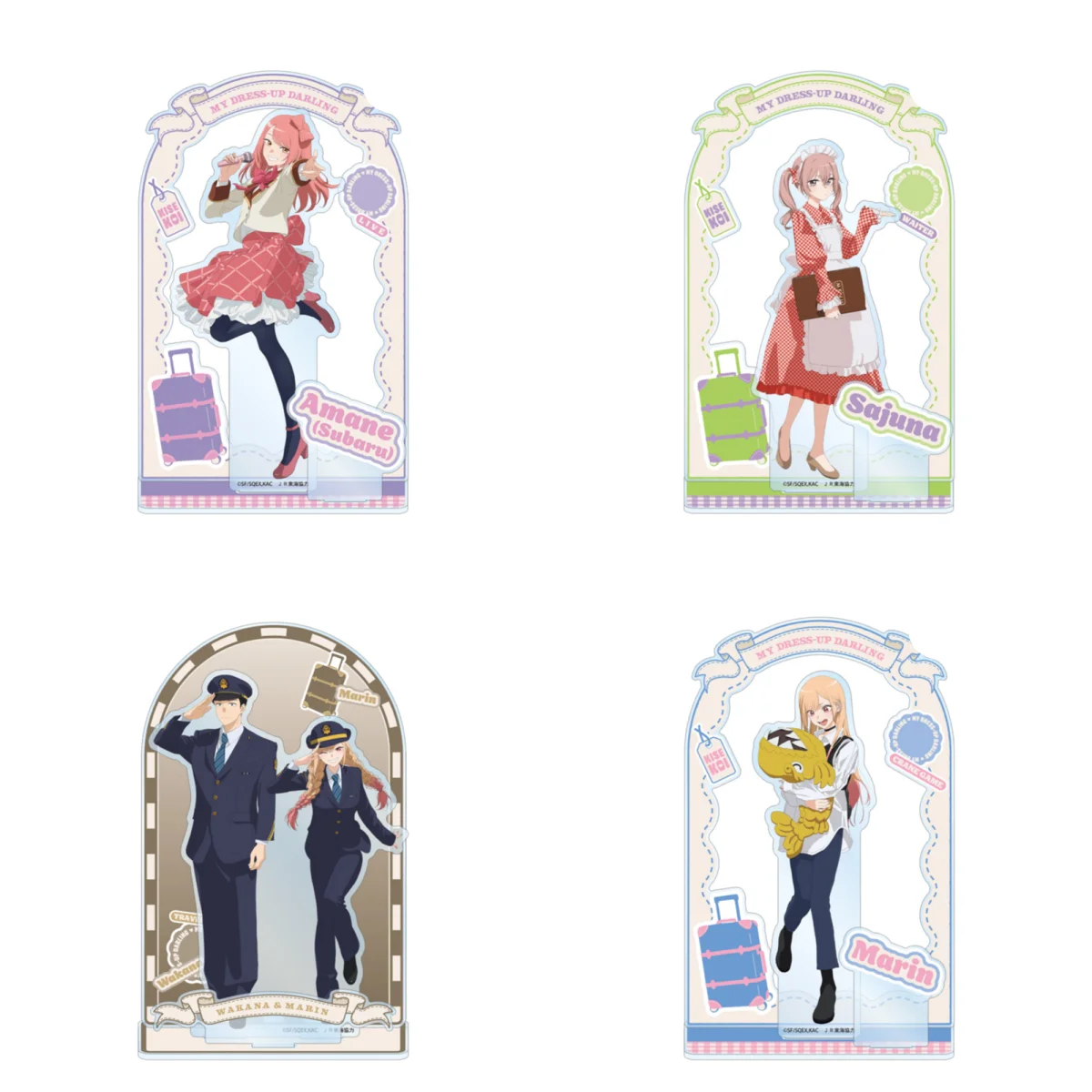 15cm Anime My Dress-Up Darling Acrylic Keychain Model Cosplay Characters Ornament Accessories Goods Collection Gift
