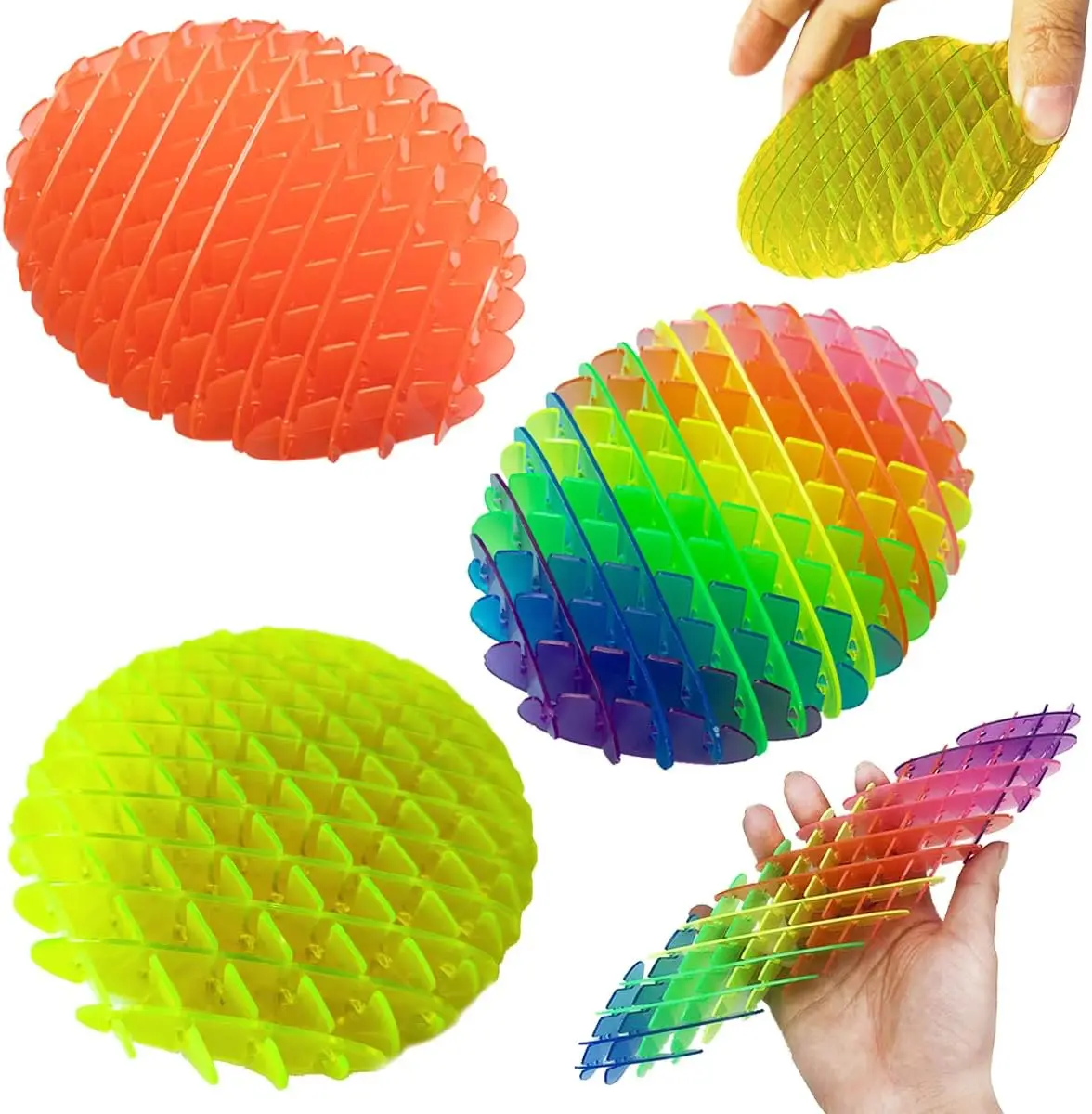 Mini Fidget Worm Toy Elastic Mesh Sensory Toy Stress Anxiety Relief Decompression Fidget Toys Portable Telescopic Slug