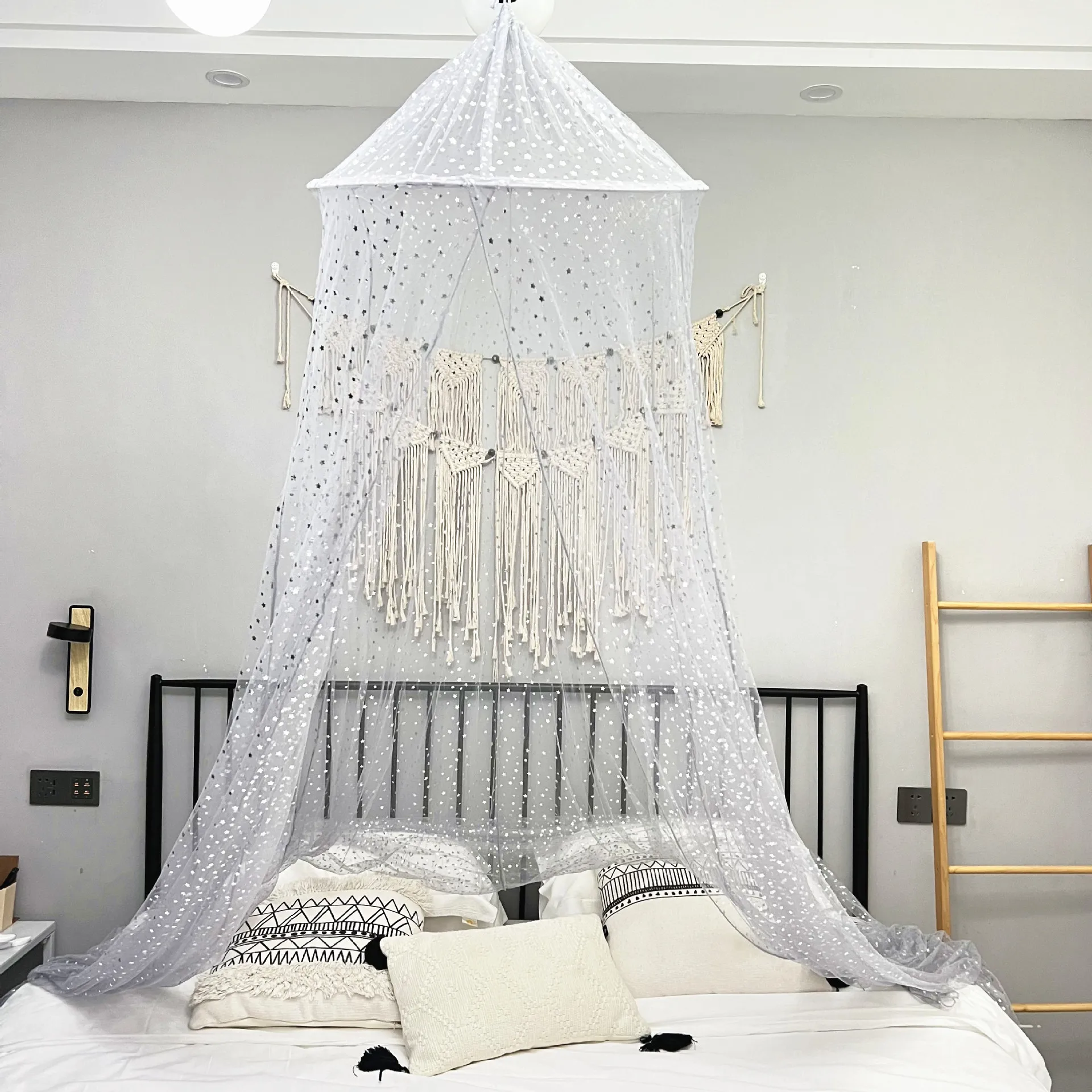 Household Ins Explosion-Proof Dome Children's Bed Tent Air Conditioner  Curtain Hanging Mosquito Net Baby Decoration Indoor