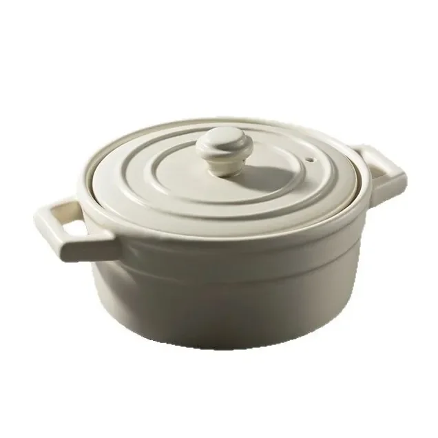 Modern Simple Ceramic Clay Pot Dry Burning Without Cracking Soup Making Home High Temperature Resistance Kitchen Cookware G