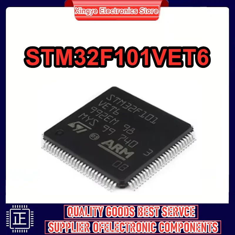 STM32F101VET6 LQFP100 32비트 마이크로컨트롤러 MCU ARM 단일 칩 재고 있음