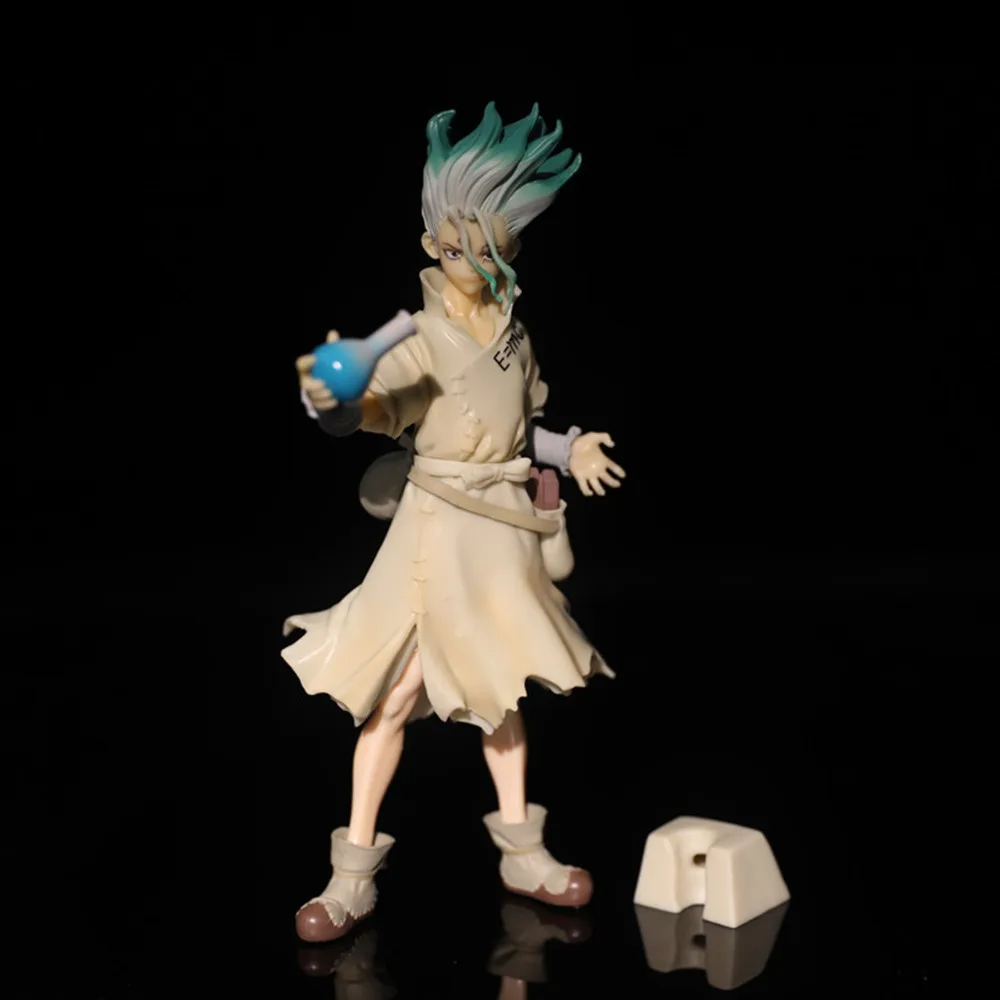 20cm Dr.STONE Anime Figure Ishigami Senkuu Action Figure #1262 Dr.STONE Senku Ishigami Figurine Collectible Model Doll Toys Gift