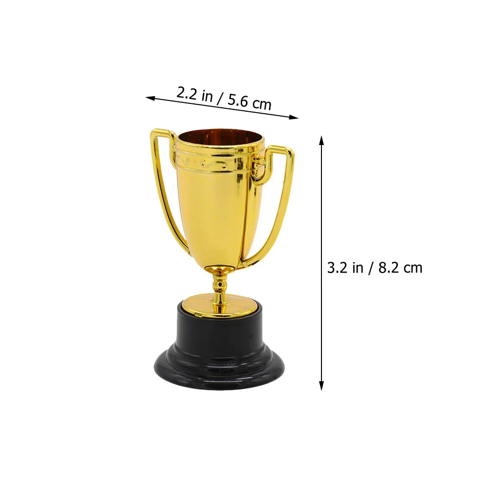 3 Pcs Trophy Toy Small Trophies for Kids Models Football Award Plastic Mini Child