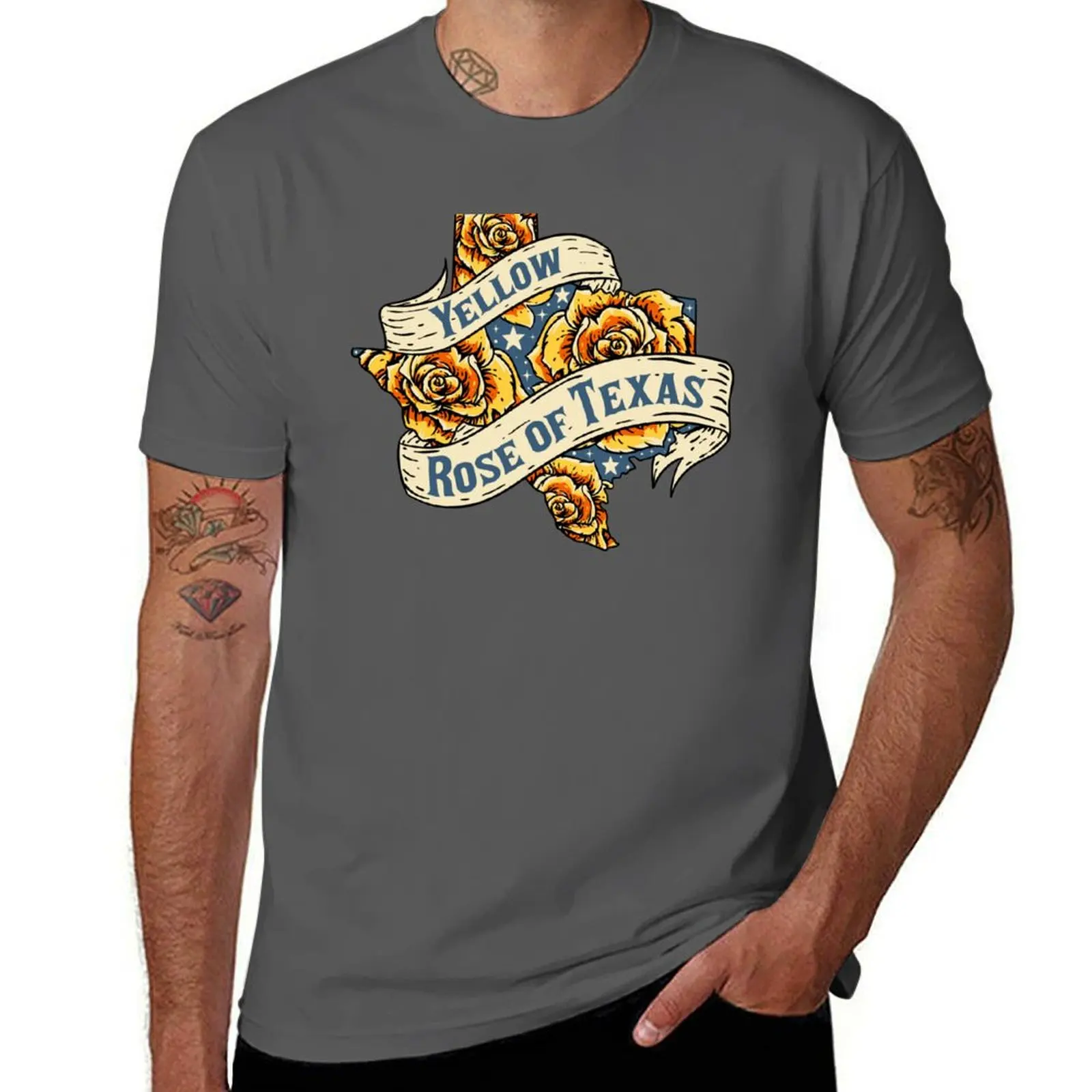 

Yellow Rose of Texas 2 - Vintage Texas Map covered in yellow roses we're texas we are T-Shirt heavyweights sweat shirts, men