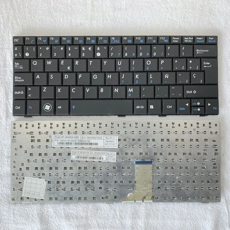 Spanish Keyboard For ASUS Eee PC 1001HA 1001PX 1001PXD 1005 1005HD 1005HA 1005PX 1008 1008HA Black SP Layout