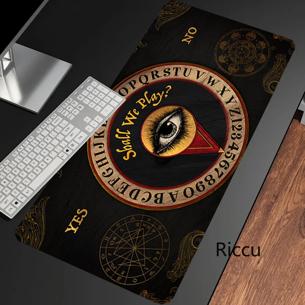 Anime Gamer HD Large Custom Desk Mats Keyboard Pad Ouija Board Gothic Soft Laptop Anti-slip Office Mice Pad XXL Desktop Mousepad